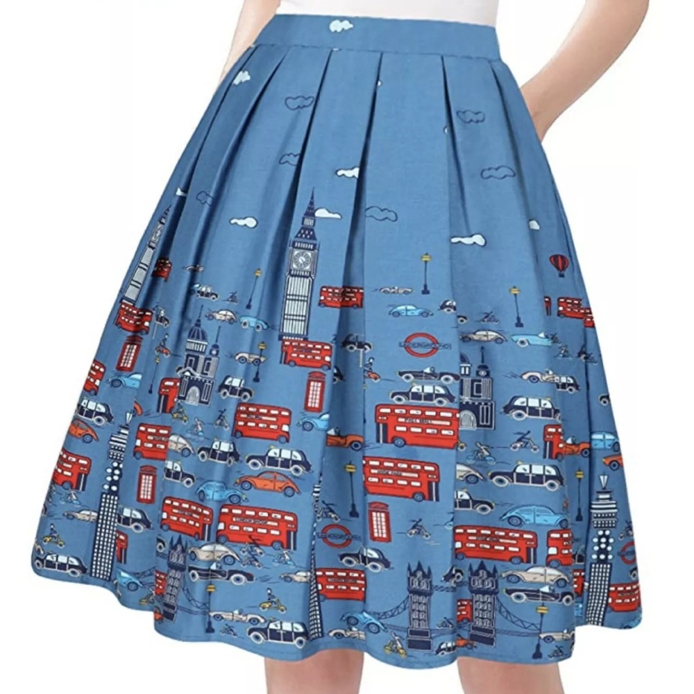 THE ARTSY CAR Plated Skirt S